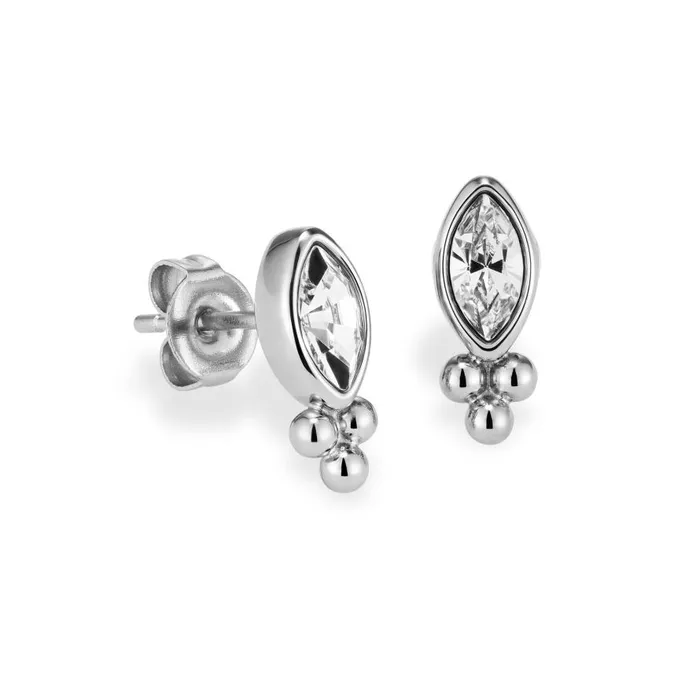 Women Earrings Olivia Burton Dainty Silver Tone Stud Earrings