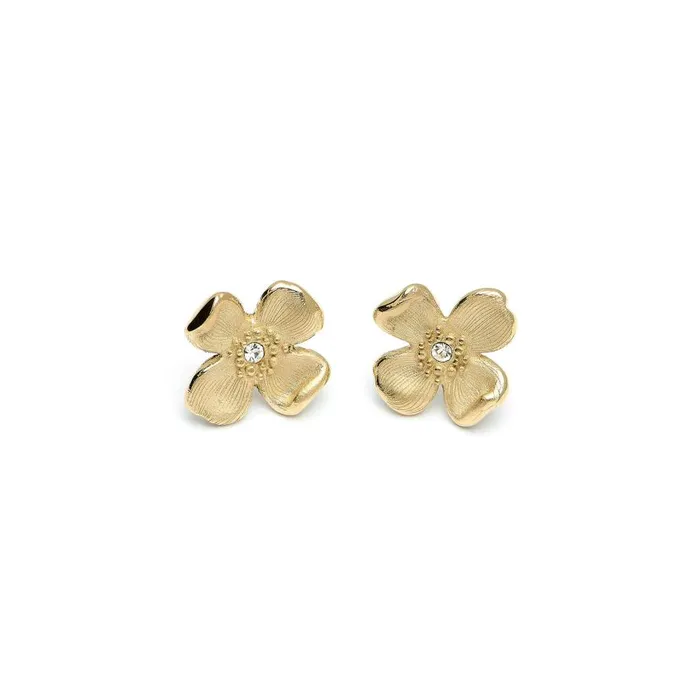 Women Earrings Olivia Burton Dogwood Flower Gold Stud Earrings