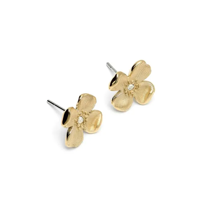Women Earrings Olivia Burton Dogwood Flower Gold Stud Earrings