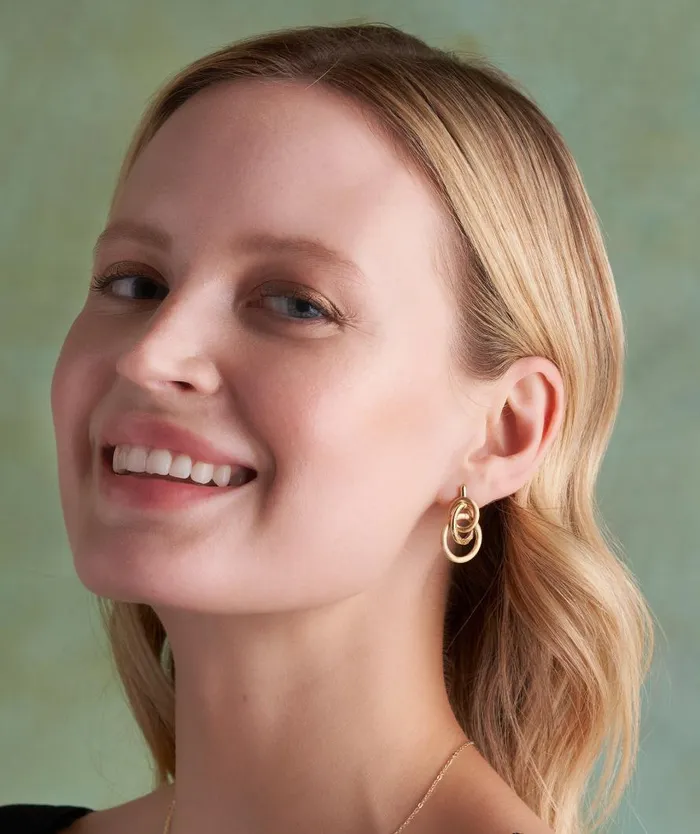 Women Earrings Olivia Burton Encircle Gold Plated Earrings
