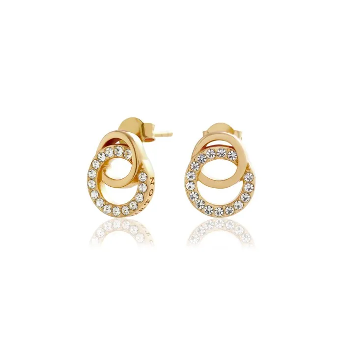 Women Earrings Olivia Burton Gold Interlink Drop Stud Earrings