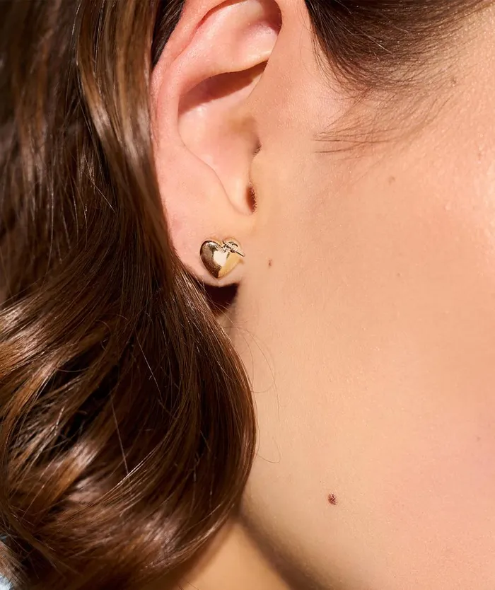 Women Earrings Olivia Burton Knot Heart Gold Stud Earrings