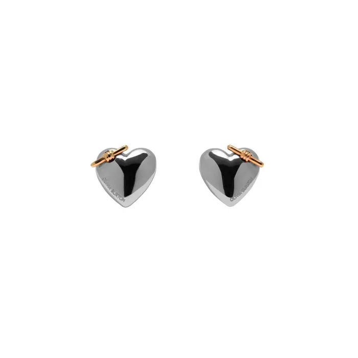Women Earrings Olivia Burton Knot Heart Silver Stud Earrings