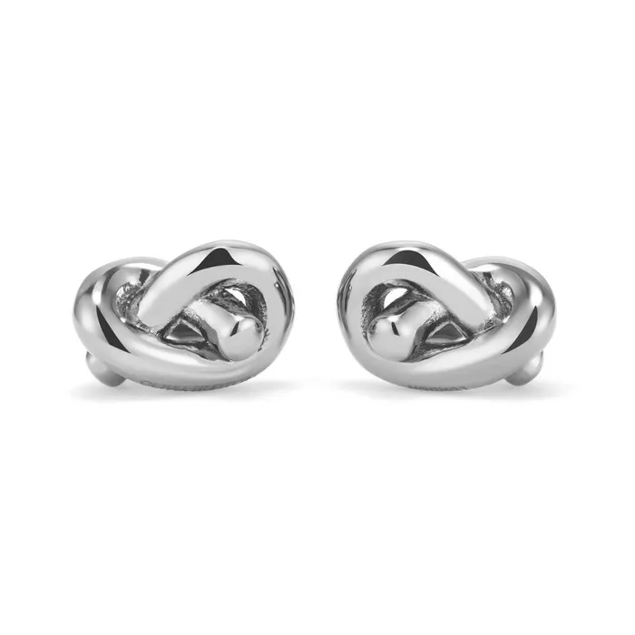 Women Earrings Olivia Burton Lovers Knot Silver Tone Stud Earrings