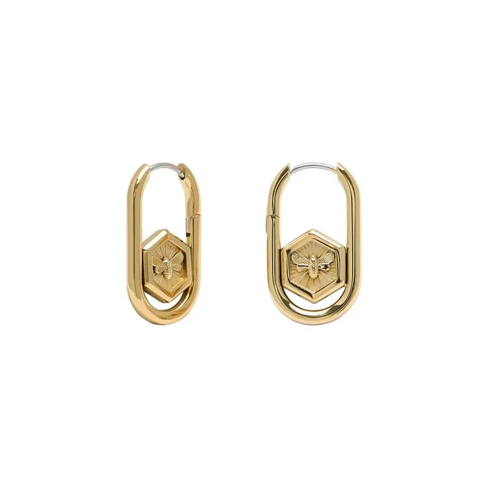 Women Earrings Olivia Burton Minima Bee Gold Hoop Earrings