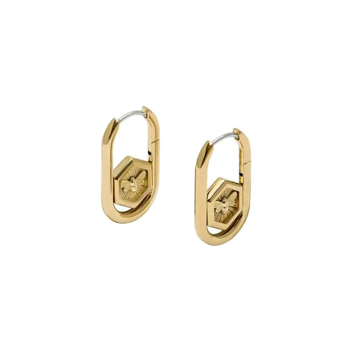 Women Earrings Olivia Burton Minima Bee Gold Hoop Earrings