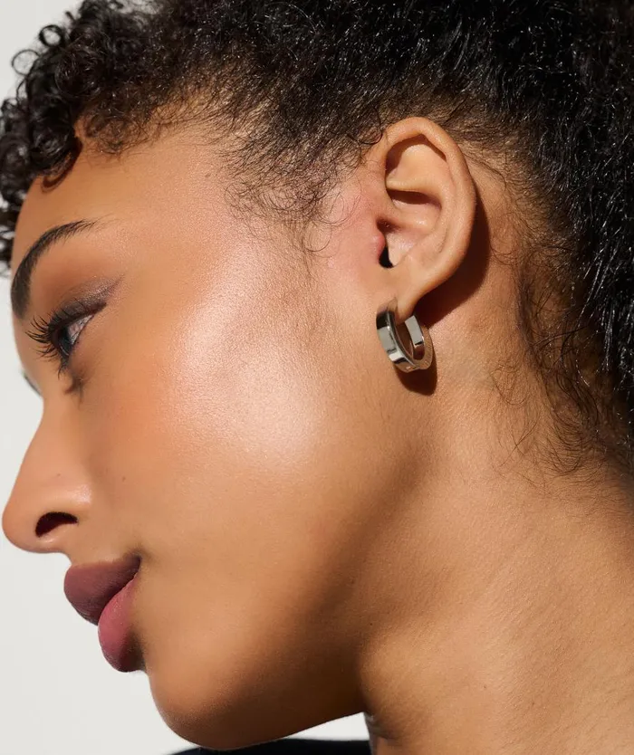 Women Earrings Olivia Burton O Silver Hoop Earrings