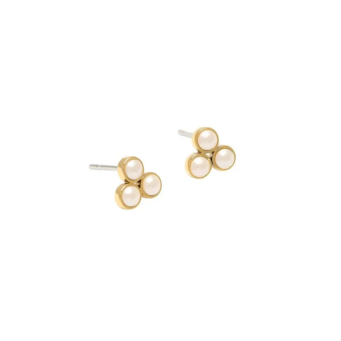Women Earrings Olivia Burton Pearl Cluster Gold Stud Earrings