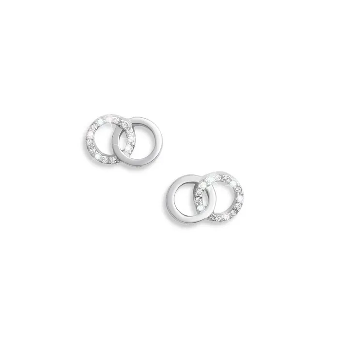 Women Earrings Olivia Burton Silver Interlink Stud Earrings