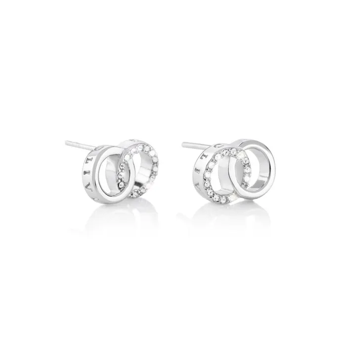Women Earrings Olivia Burton Silver Interlink Stud Earrings