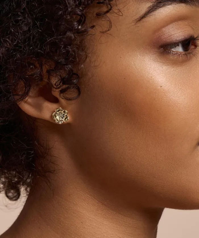 Women Earrings Olivia Burton Tudor Rose Gold Plated Stud Earrings