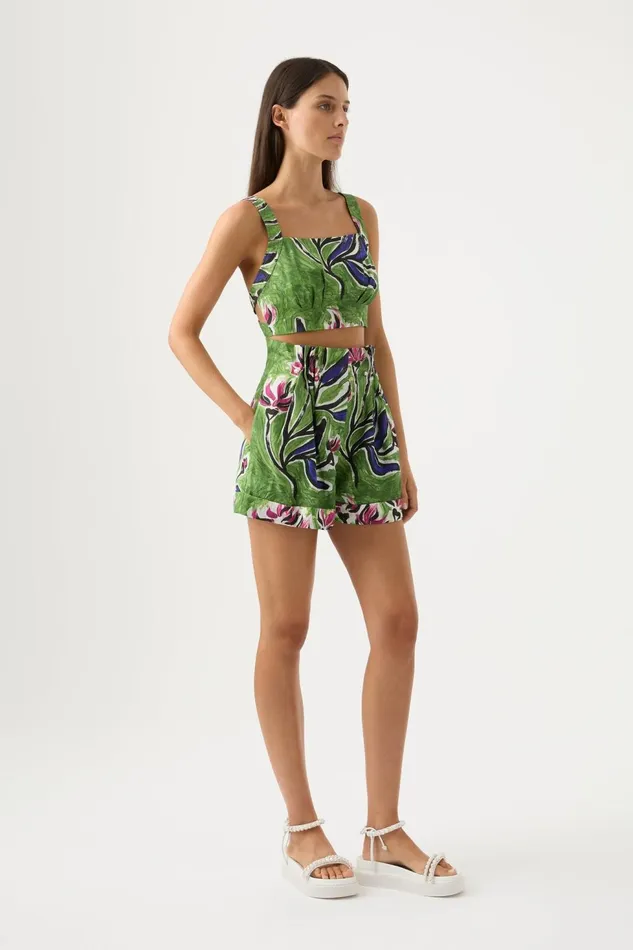 Women Eden Paper Bag Short Native Gumnut Floral Aje Shorts