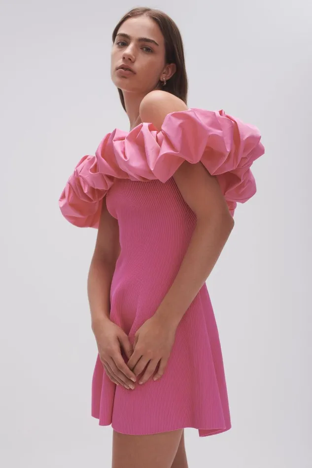 Women Eldora Mini Dress Protea Pink Aje Dresses