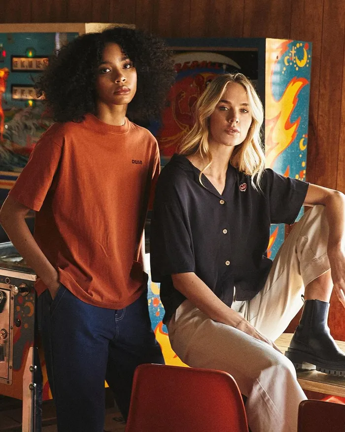 Women Elemental Tee 8211 Orange Rust Deus Ex Machina Tees Women Elemental Tee 8211 Orange Rust Deus Ex Machina Tees