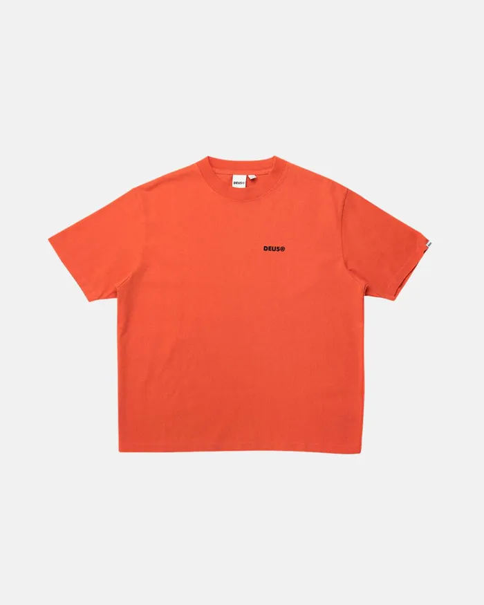 Women Elemental Tee 8211 Orange Rust Deus Ex Machina Tees Women Elemental Tee 8211 Orange Rust Deus Ex Machina Tees