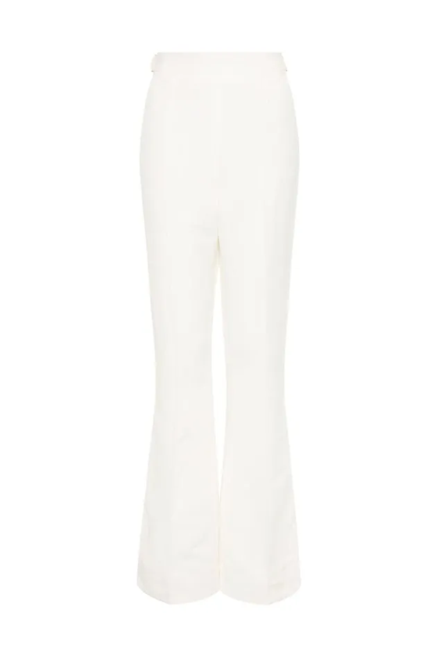 Women Elle Flared Pant Ivory Aje Pants