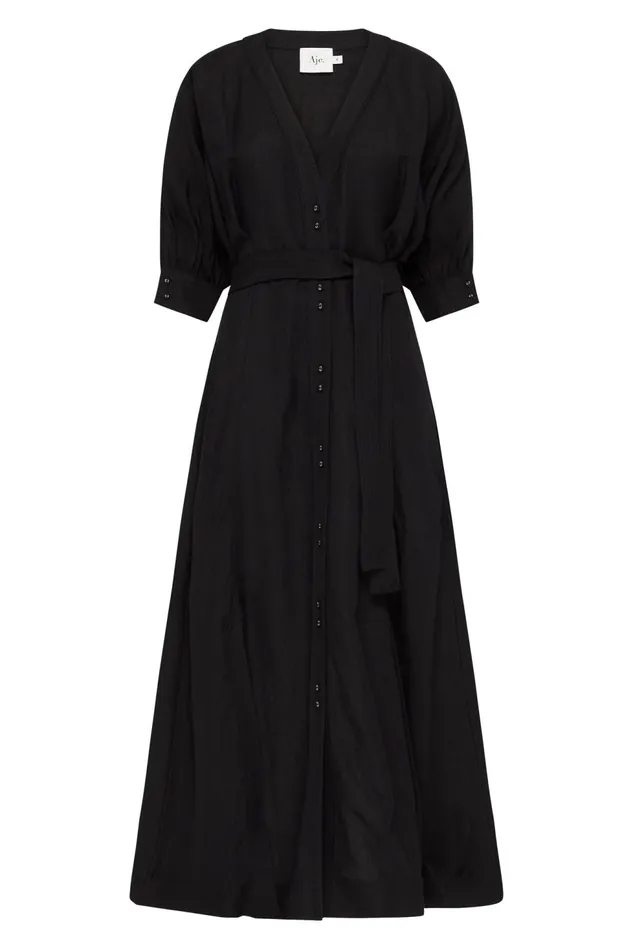 Women Ennoble Dress Black Aje Dresses