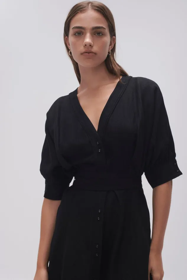Women Ennoble Dress Black Aje Dresses