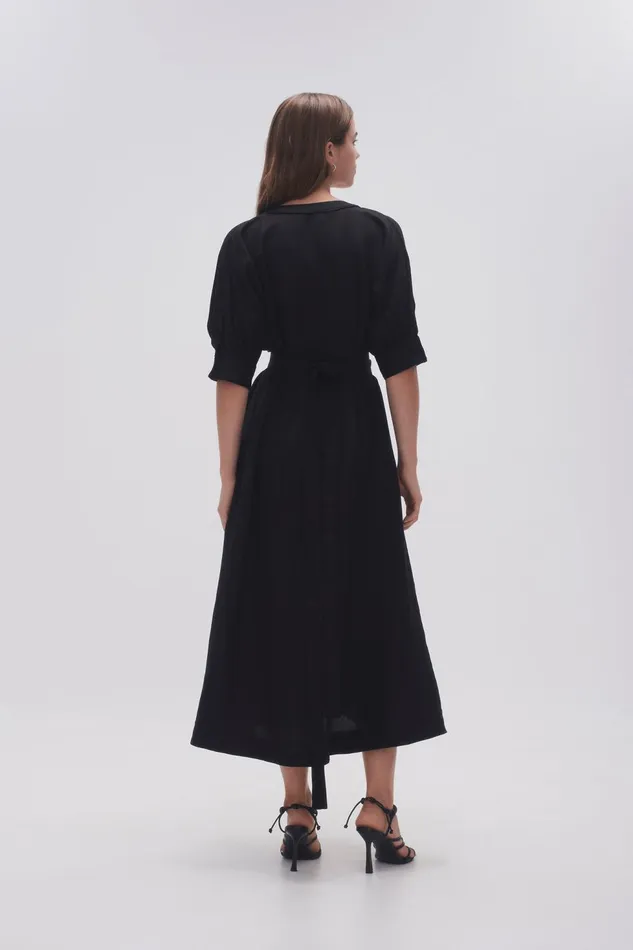 Women Ennoble Dress Black Aje Dresses