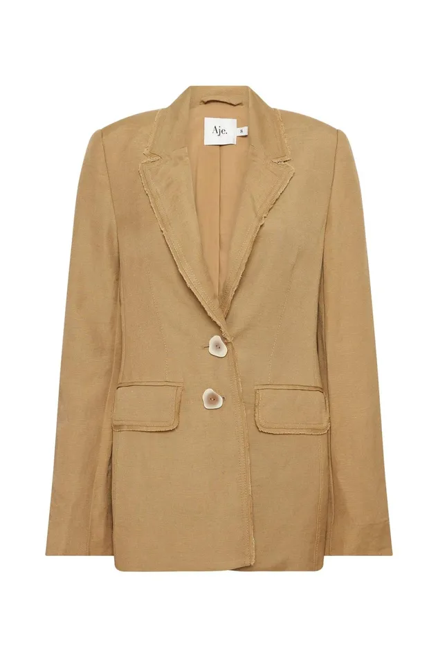 Women Estate Cut Out Blazer Taupe Aje Blazers Jackets and Coats