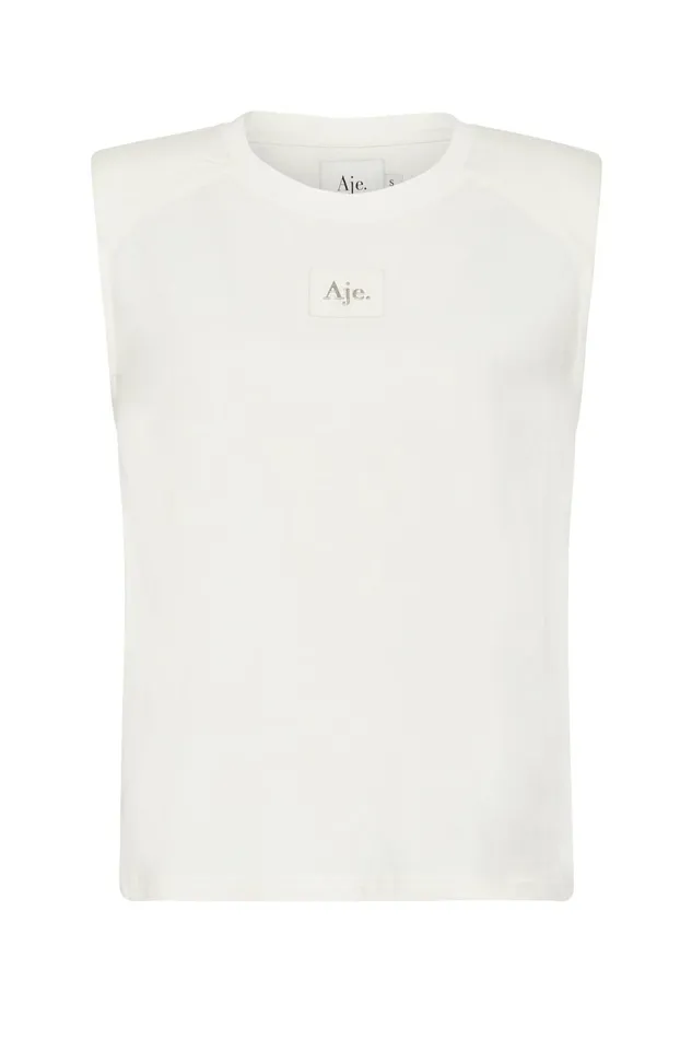 Women Evie Tank White Aje Tees
