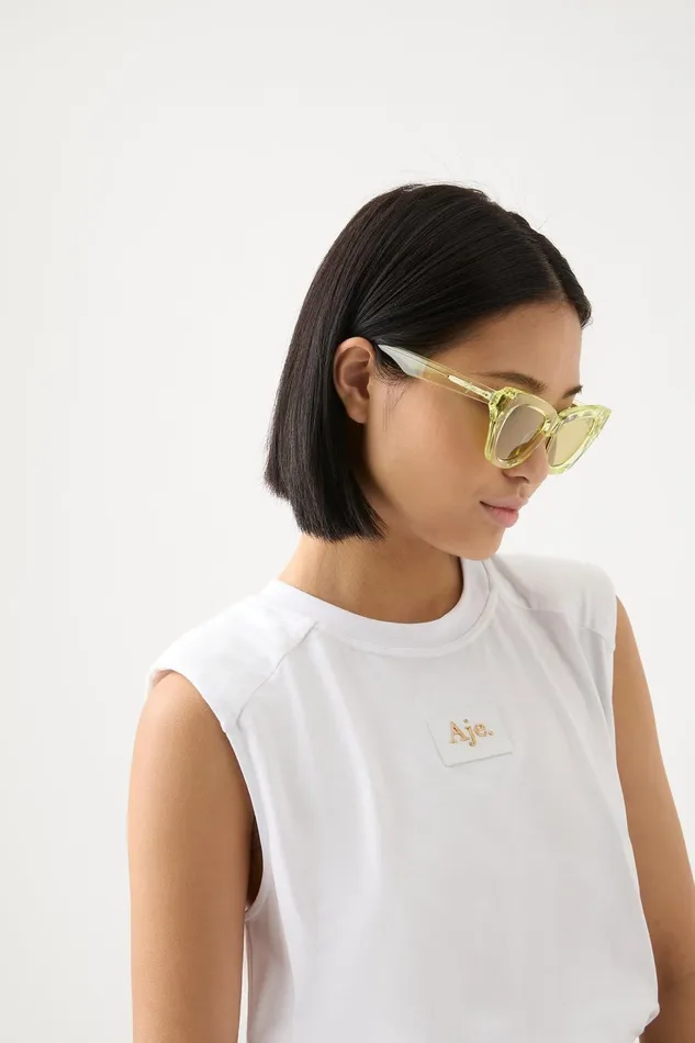 Women Evie Tank White Aje Tees