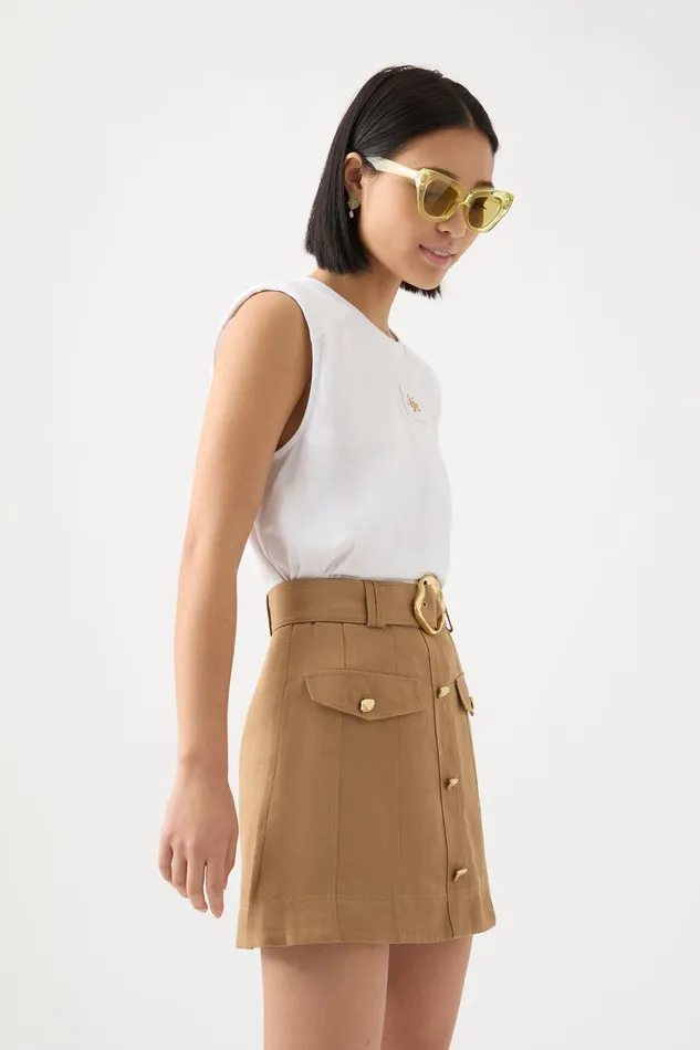 Women Evie Tank White Aje Tees