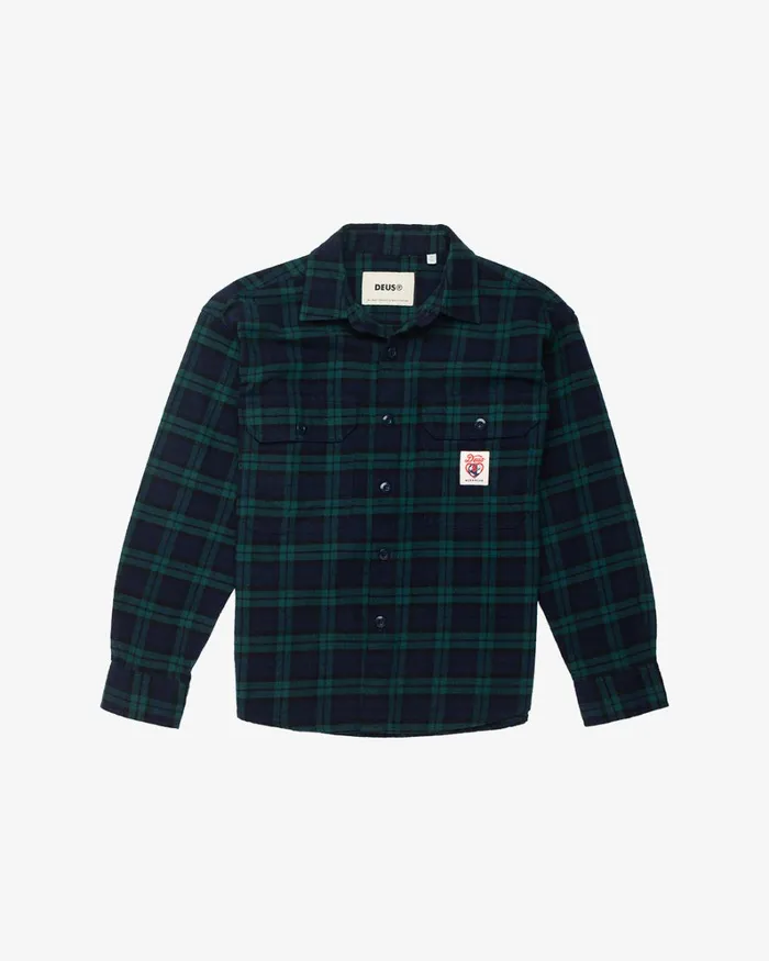 Women Flannel Check Shirt 8211 Green Check Deus Ex Machina Shirts Women Flannel Check Shirt 8211 Green Check Deus Ex Machina Shirts