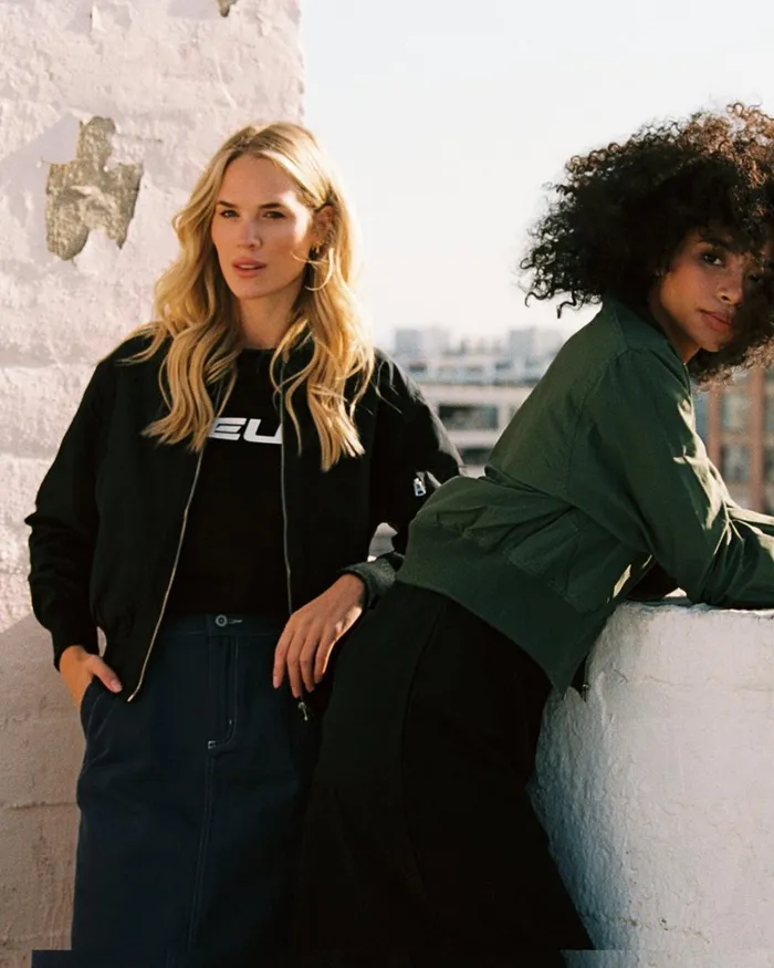 Women Flight Bomber Jacket 8211 Black Deus Ex Machina Jackets Women Flight Bomber Jacket 8211 Black Deus Ex Machina Jackets