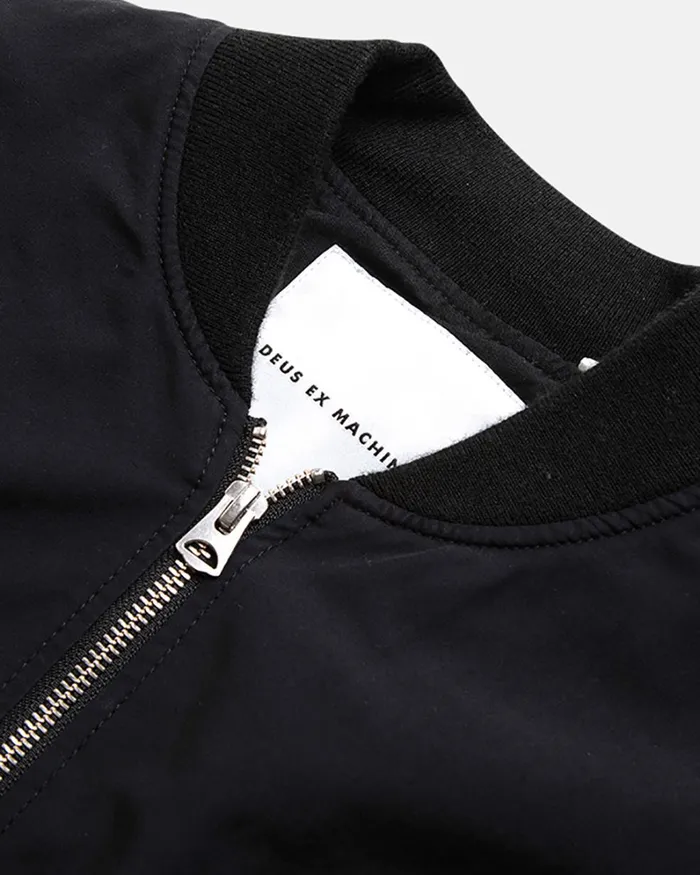 Women Flight Bomber Jacket 8211 Black Deus Ex Machina Jackets Women Flight Bomber Jacket 8211 Black Deus Ex Machina Jackets
