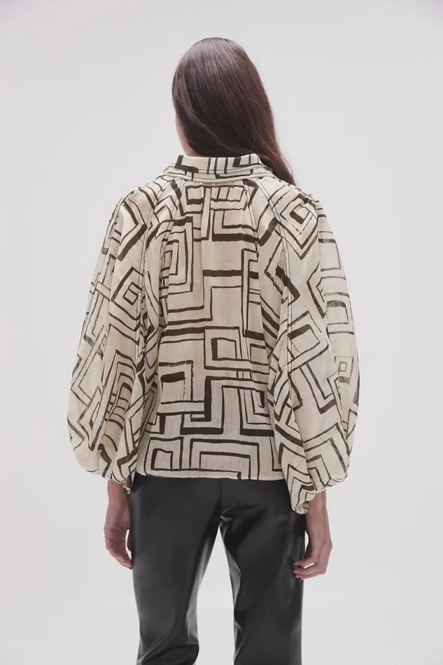 Women Florence Blouse Abstract Penrose Aje Tops