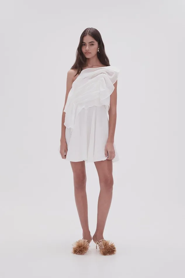 Women Genesis Mini Dress Ivory Aje Dresses