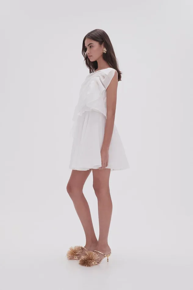 Women Genesis Mini Dress Ivory Aje Dresses