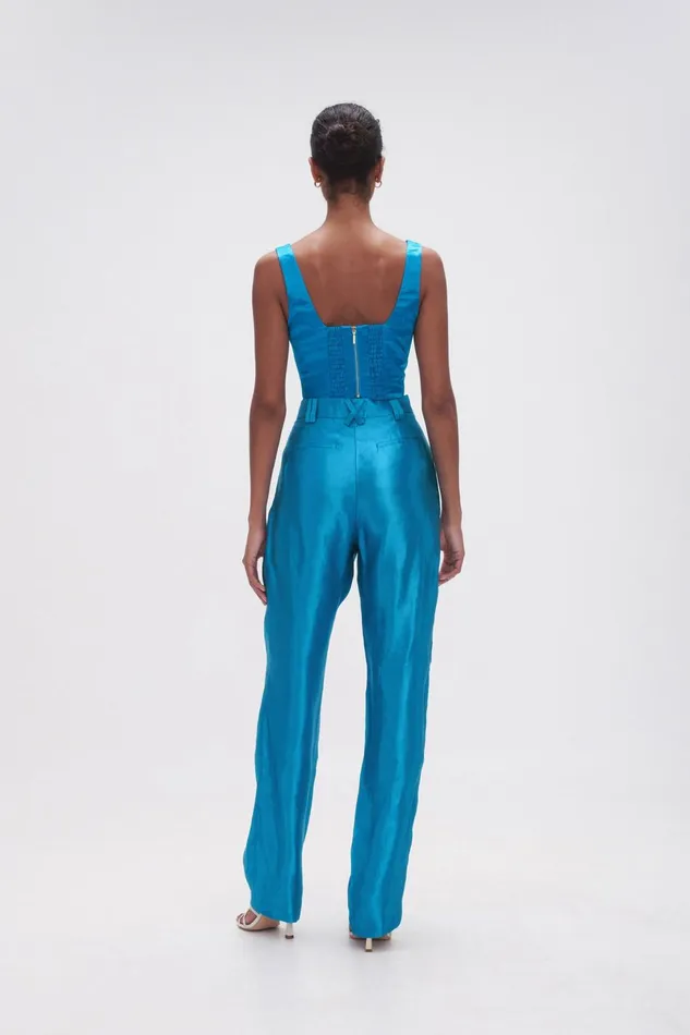 Women Gracious Pant Azure Blue Aje Pants