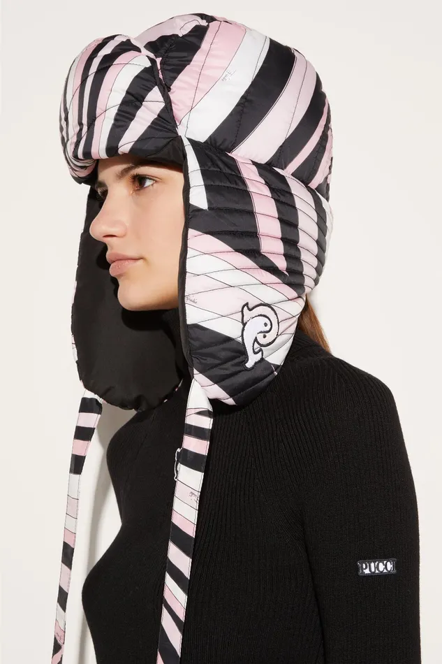 Women Hats And Hair Accessories PUCCI IridePrint Chapka Hat