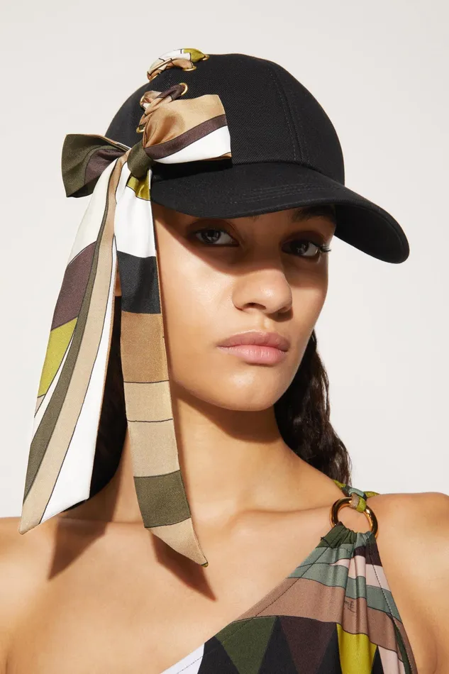Women Hats And Hair Accessories PUCCI IridePrint Cotton Cap