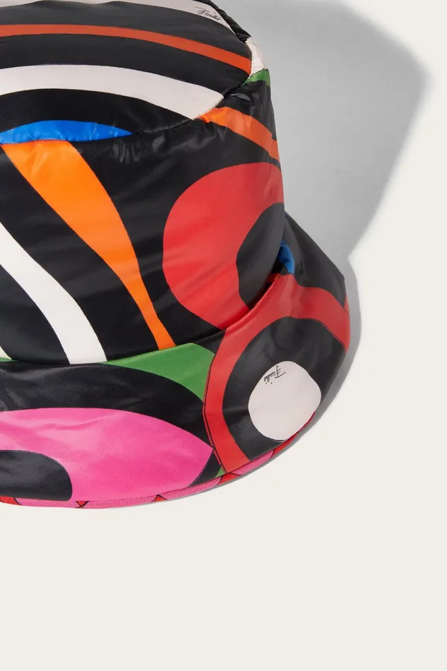 Women Hats And Hair Accessories PUCCI Marmo And GiardinoPrint Reversible Bucket Hat