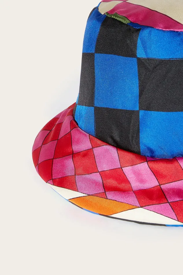 Women Hats And Hair Accessories PUCCI Marmo And GiardinoPrint Reversible Bucket Hat
