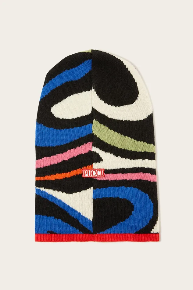 Women Hats And Hair Accessories PUCCI MarmoJacquard Wool Balaclava