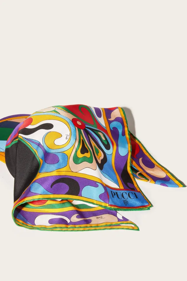 Women Hats And Hair Accessories PUCCI OrchideePrint SilkTwill Cap