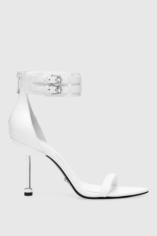 Women Heels Rebecca Minkoff Juliana Ankle Strap Heel White