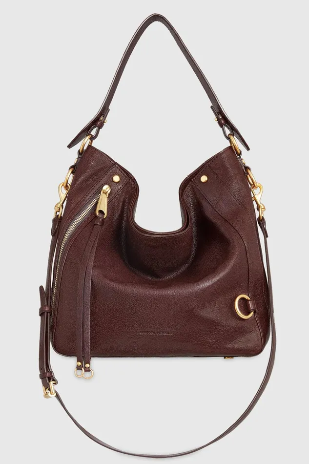 Women Hobo Bags Rebecca Minkoff MAB Hobo Cigaroantique Brass
