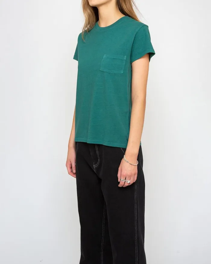 Women Holly Tee 8211 Jasper Green Deus Ex Machina Tees Women Holly Tee 8211 Jasper Green Deus Ex Machina Tees