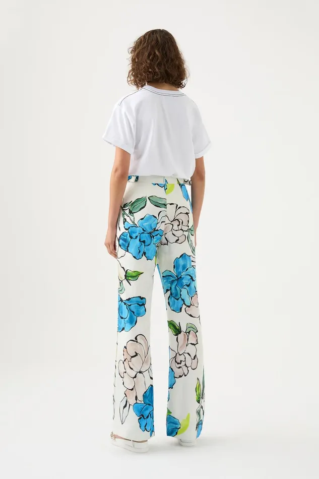 Women Impressionist Flared Pant Cool Camellia Aje Pants