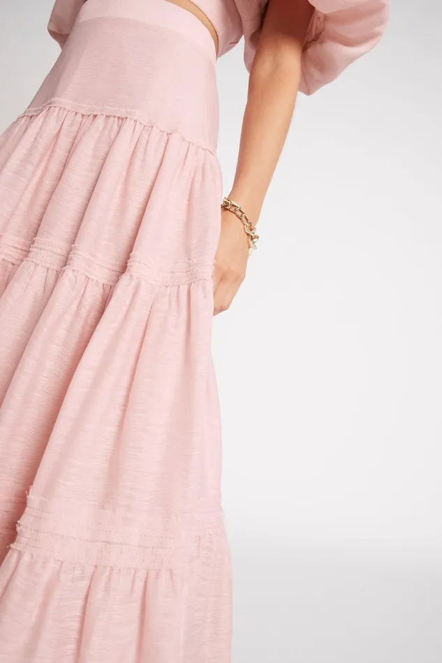 Women Imprint Maxi Skirt Dusty Pink Aje Skirts