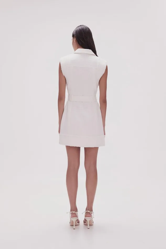 Women Isabel Utility Mini Dress Ivory Aje Dresses
