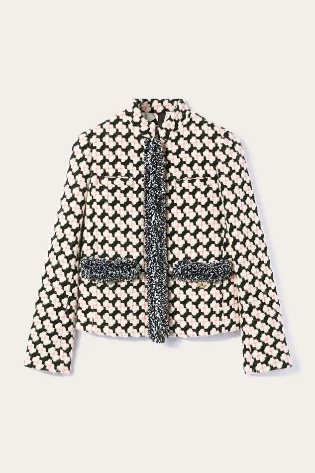 Women Jackets PUCCI Fringed Tweed Jacket
