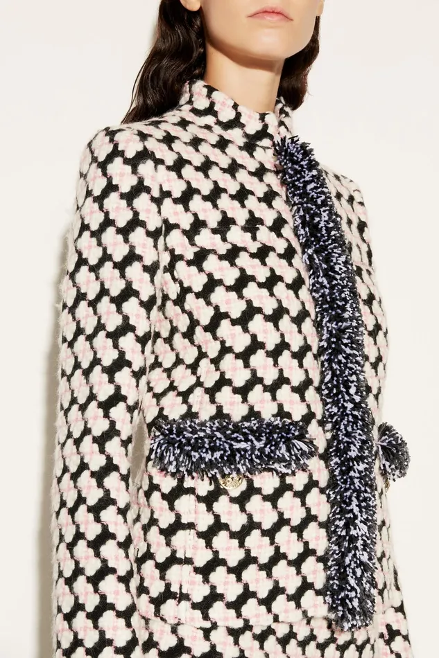 Women Jackets PUCCI Fringed Tweed Jacket