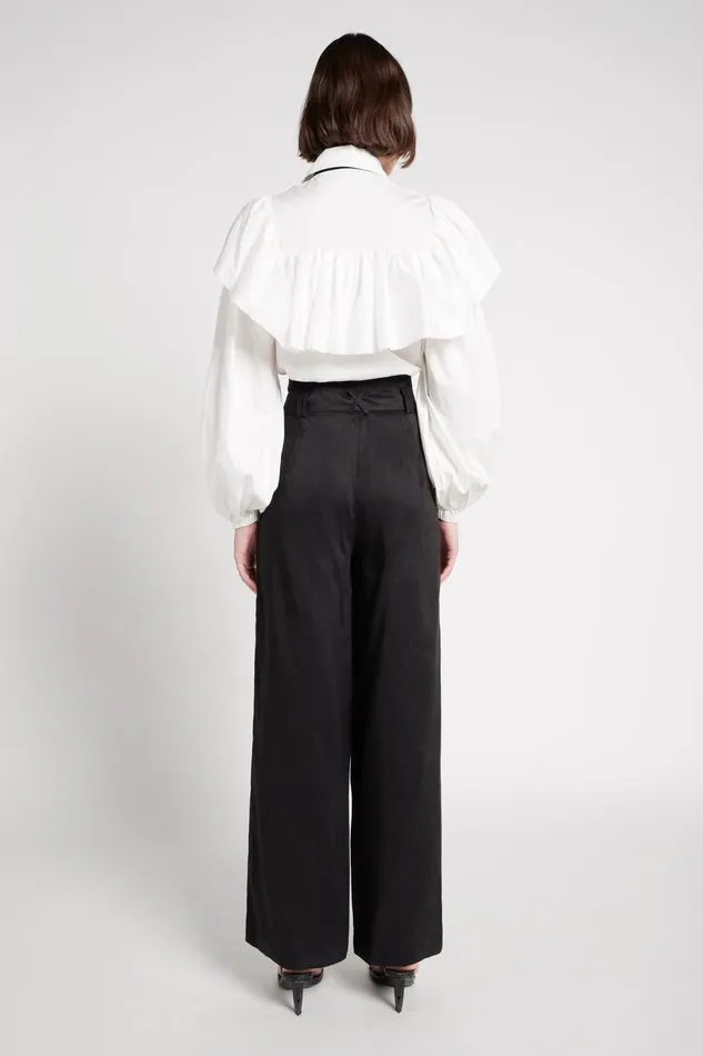 Women Jacquelyn Wide Leg Pant Black Aje Pants