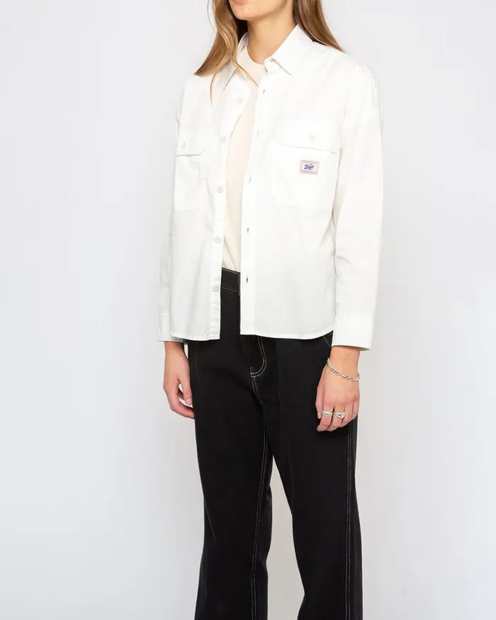 Women Joanie Shirt 8211 Dirty White Deus Ex Machina Shirts Women Joanie Shirt 8211 Dirty White Deus Ex Machina Shirts